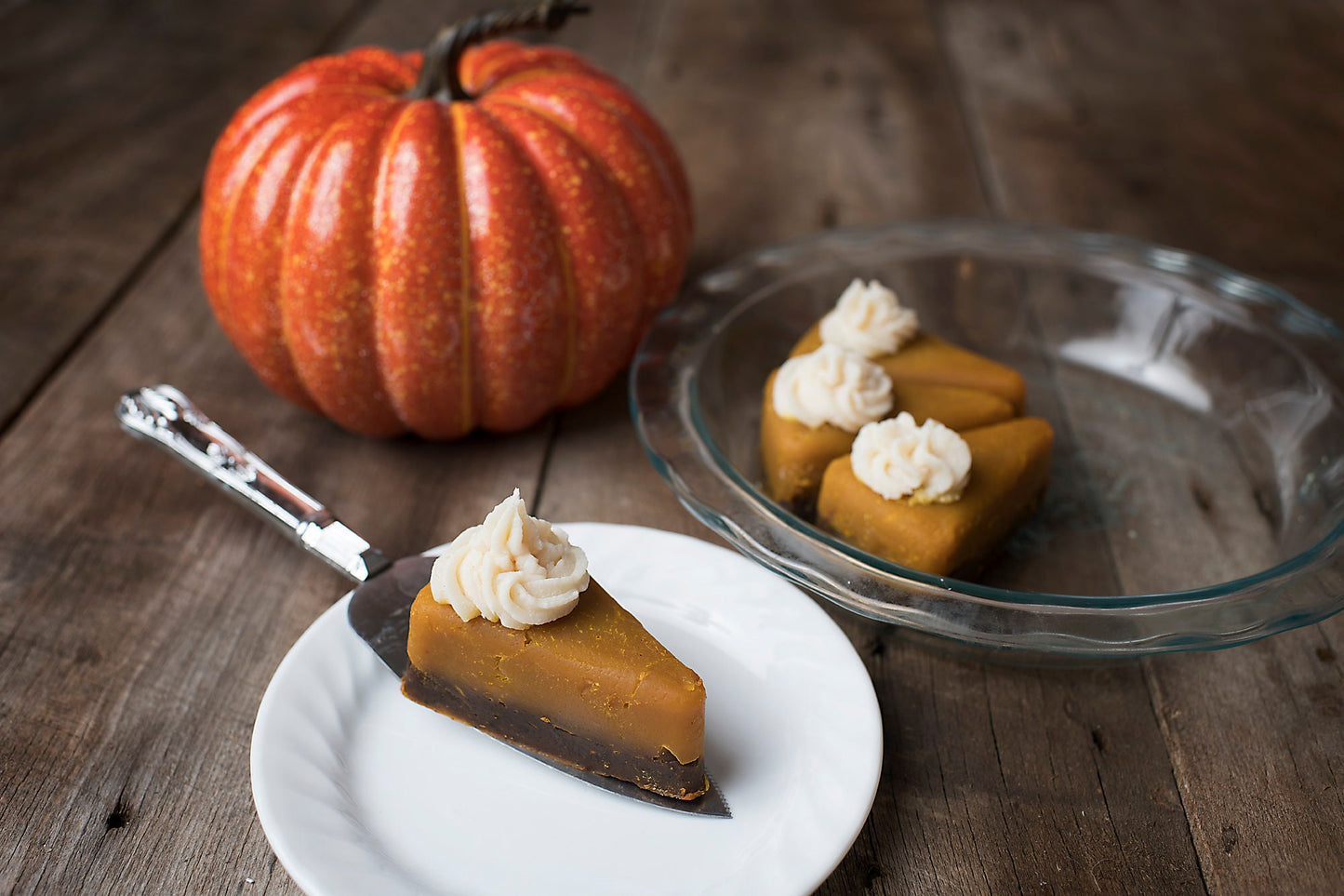 Slice of Goat Milk Pumpkin Pie Soap