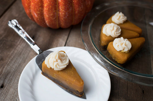 Slice of Goat Milk Pumpkin Pie Soap