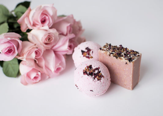 Rose Goat Milk Soap, Bath Bombs, Sets